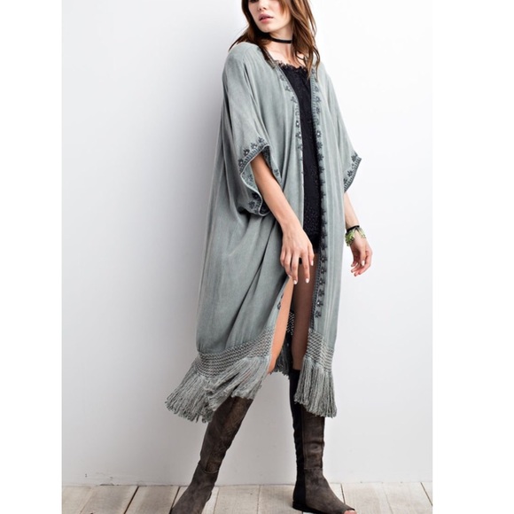 Embellished fringe kimono | Function & Fringe - Picture 2 of 4